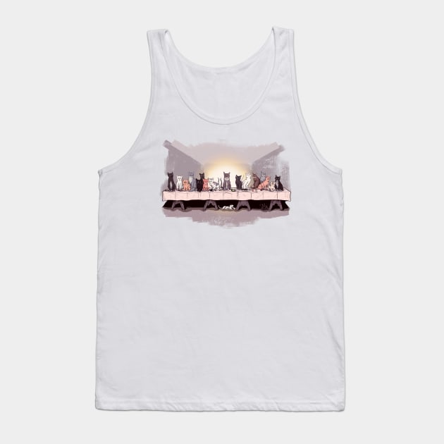 The Cat Supper Tank Top by LVBart